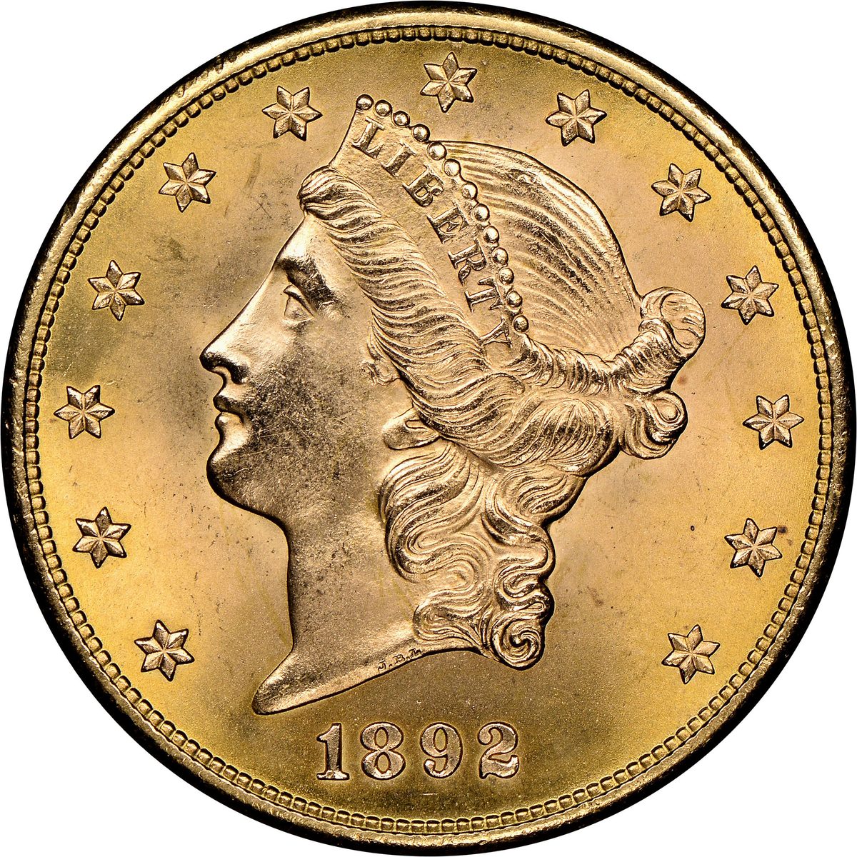 1892 $20 Liberty Head Double Eagle