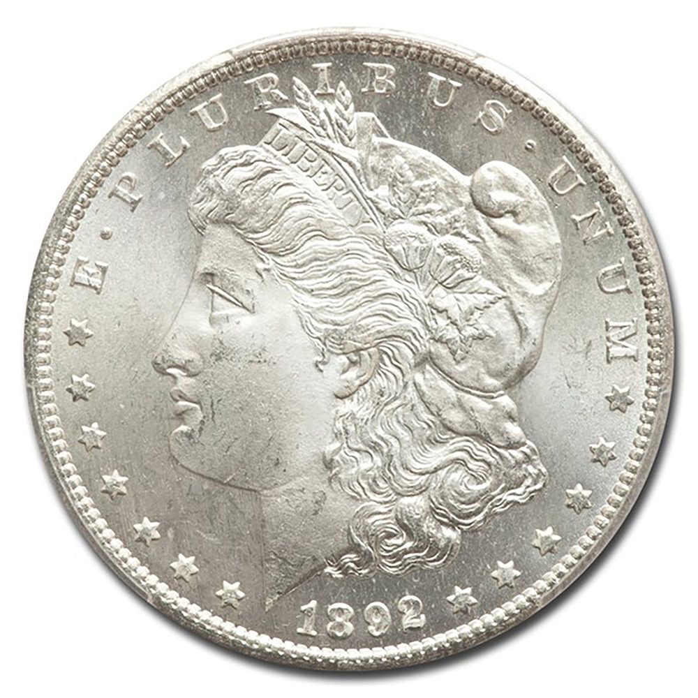 1892 CC Morgan Silver Dollar