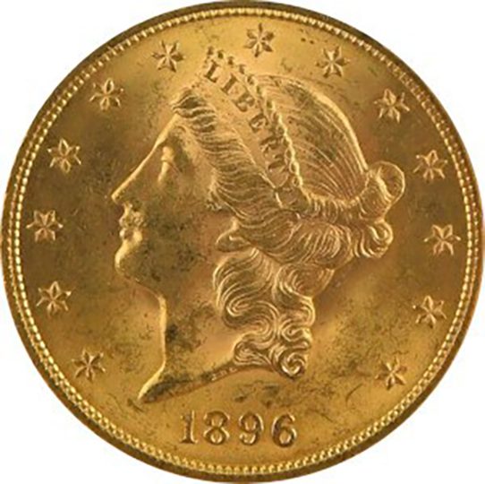 1896 $20 Liberty Head Double Eagle