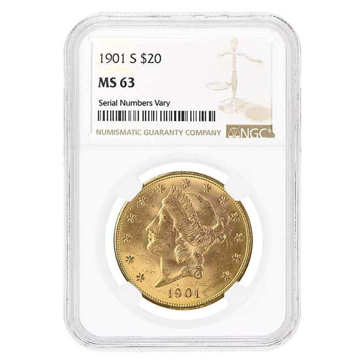 1901-S $20 Liberty Head Double Eagle