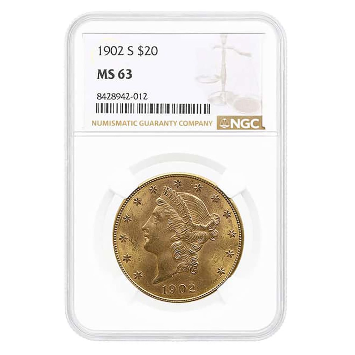 1902-S $20 Liberty Head Double Eagle