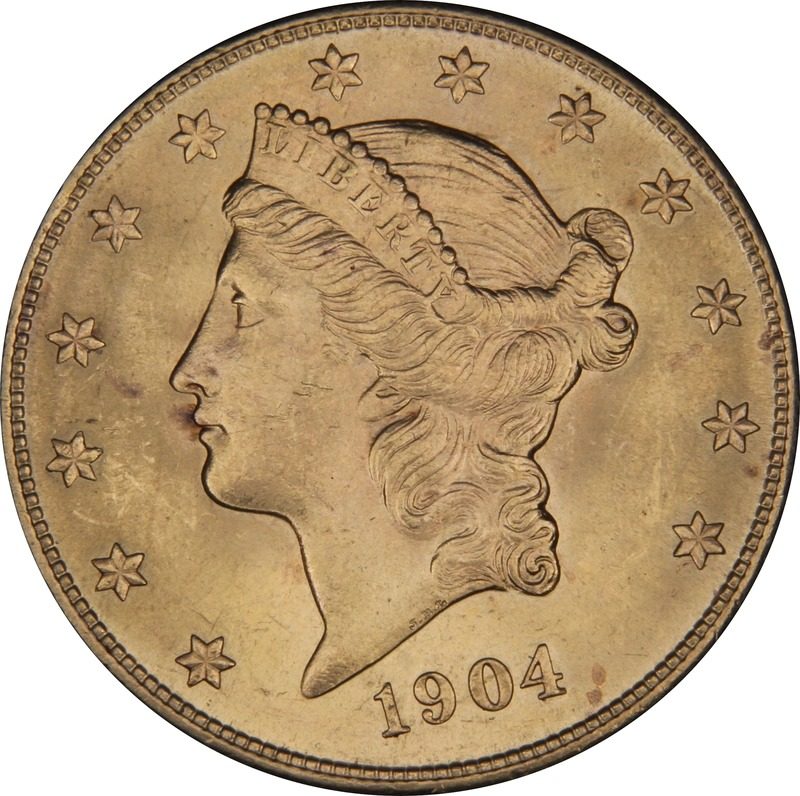 1904-S $20 Liberty Head Double Eagle