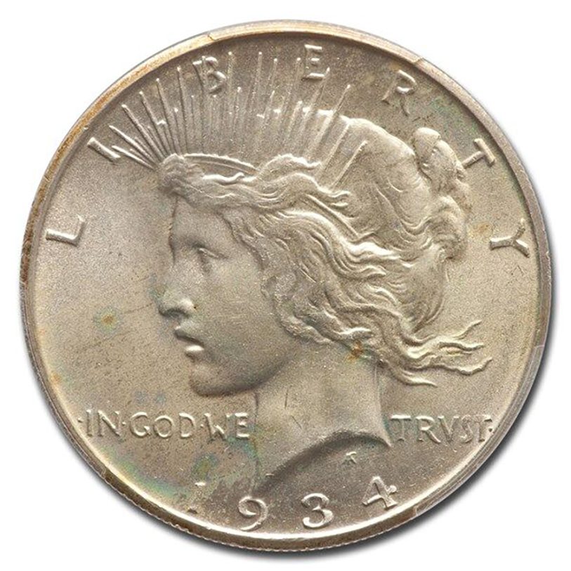 1934 S Peace Dollar