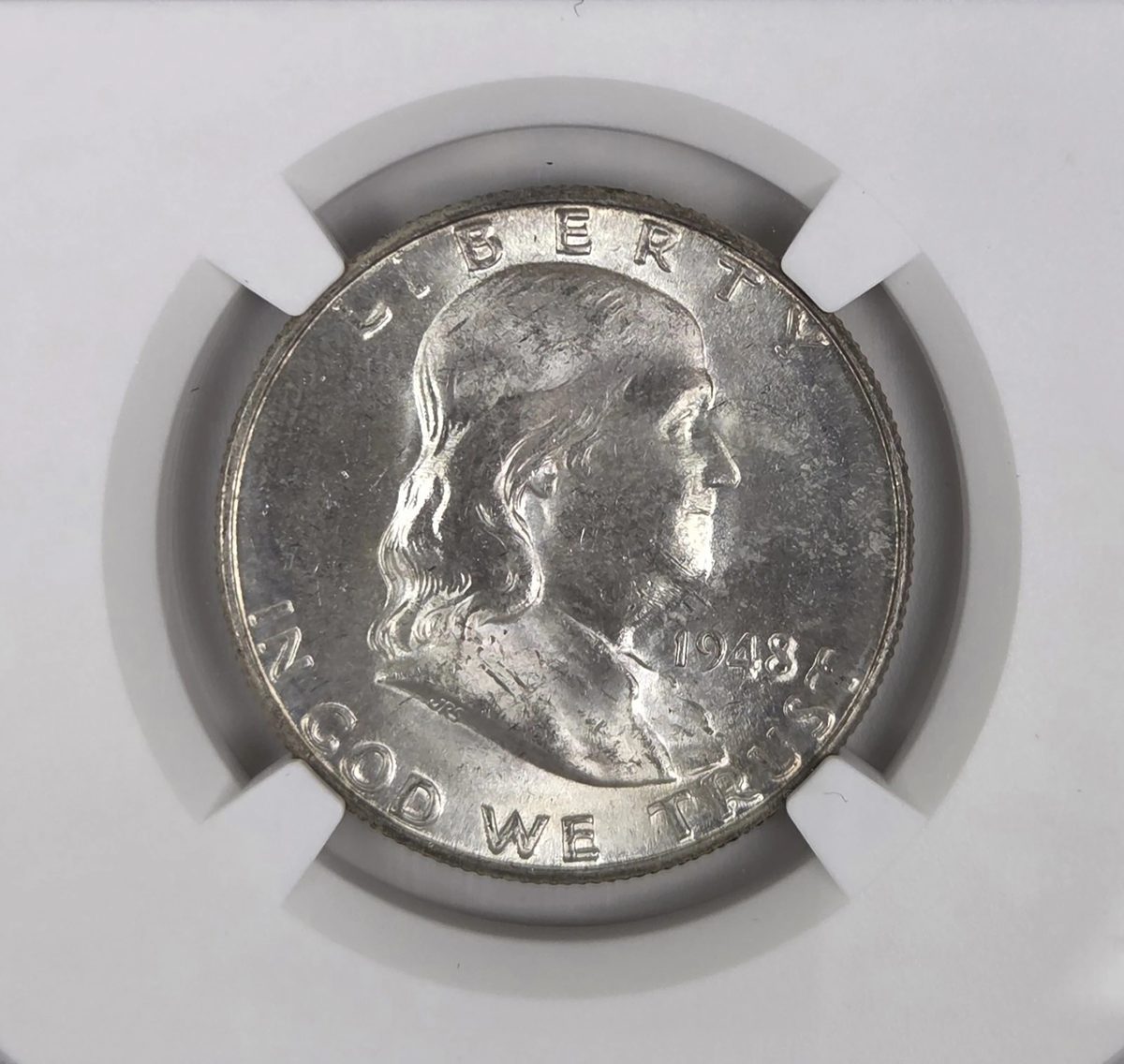 1948 D Ben Franklin Half Dollar