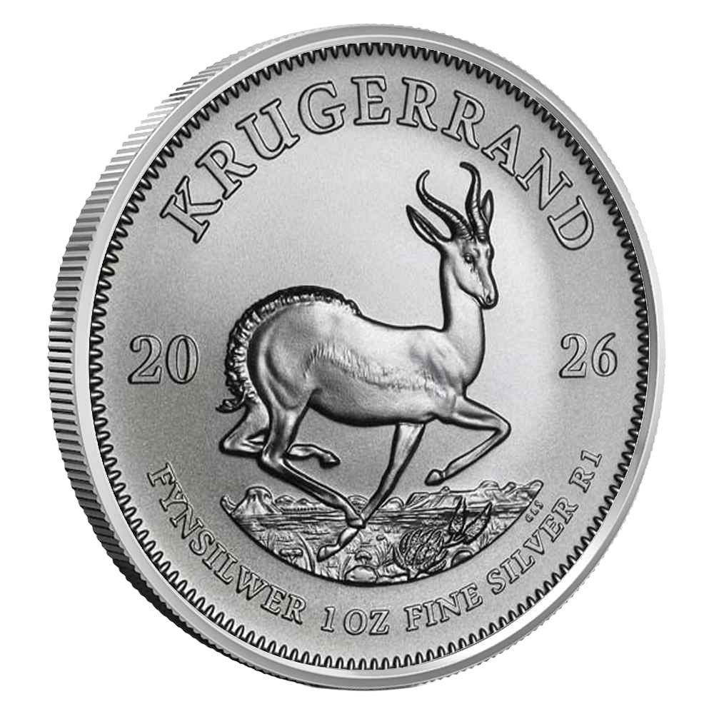 South African Silver Krugerrand coins